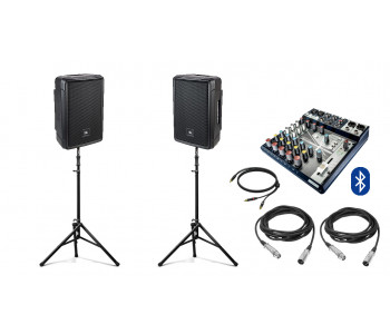 Акустическая система JBL IRX108BT с Bluetooth + микшер | 2x200Вт